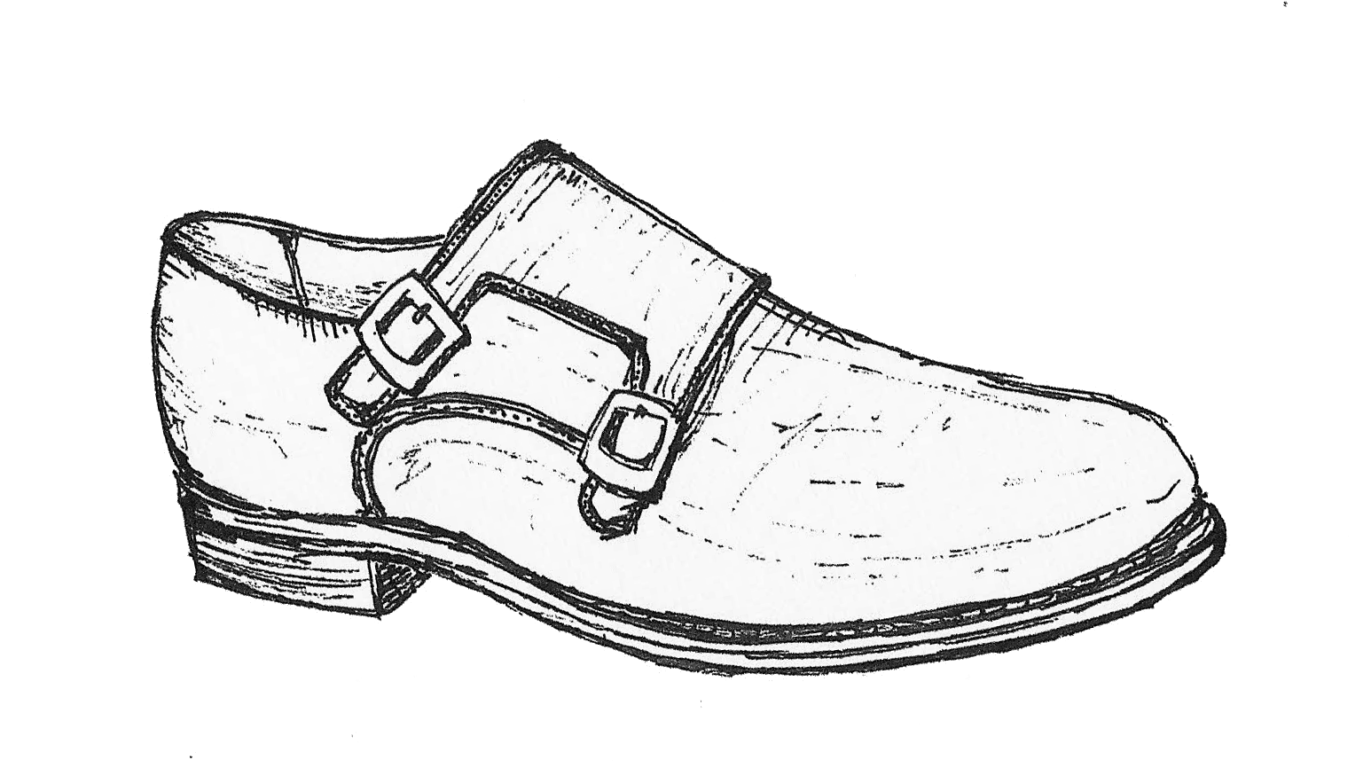 szkic butów męskich - Monki